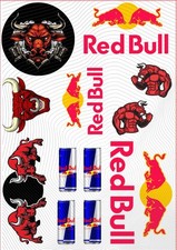 A4 Stickers Sheet Redbull
