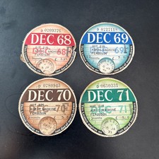 USED OLD TAX DISC - Dec 1968/1969/1970/1971 - HOT229 Massey Ferguson VERY RARE