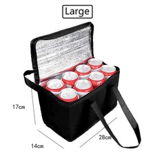 Large/Medium Insulated Lunch Cool Bag Thermal Picnic Food Carrier for Work