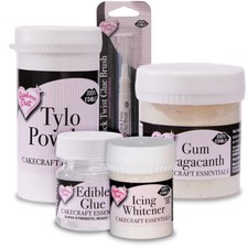 Edible Glue Tylo Powder Gum Tragacanth Whitener Cake Decorating Rainbow Dust