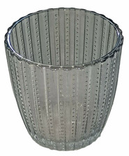 Glass Striped and Dotted Tea