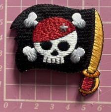 Pirate Badge Patch Scouts Guides Jolly Roger Sew On Camp Blanket