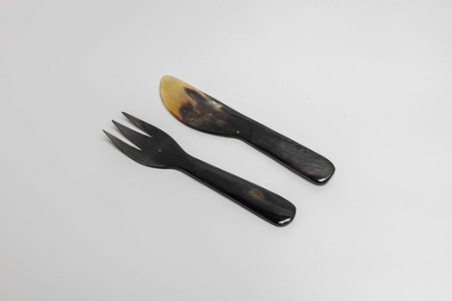 Genuine cow horn - horn, knife
