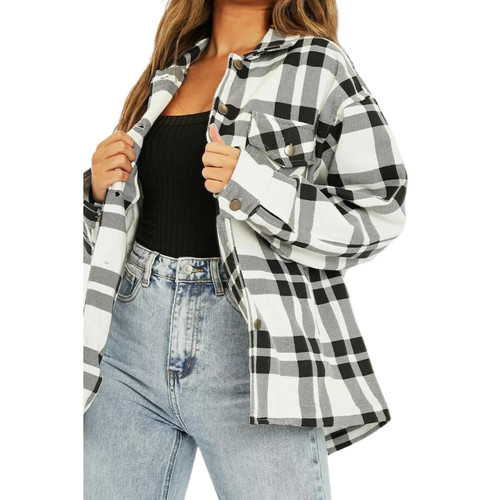 Oversize baggy womens check - baggy,
