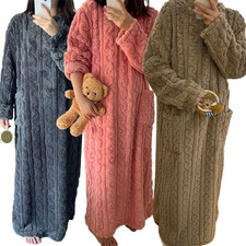 Womens Thermal Nightdress Long