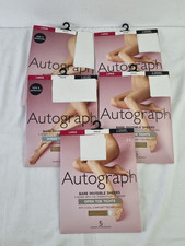 M&S Autograph Women's 5pcs Tights Bundle Size L Opaline Open Toe NEW F2