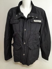 Versace Jeans Black Windbreaker Jacket Coat UK Size 16