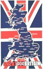 Great Britain Map Union Jack