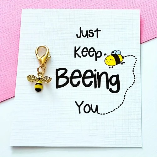 Bee utiful charm - bee, keyring