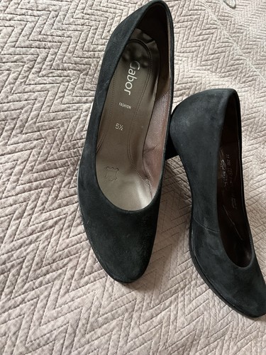 Gabor suede leather court