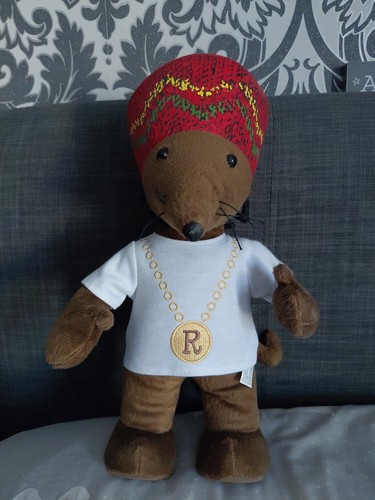 Vintage 2011 rastamouse plush - rastamouse,