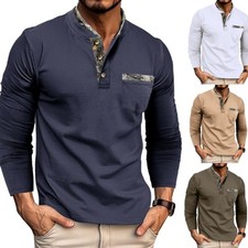 Mens Casual Long Sleeve