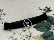 VINTAGE 1940s paste black