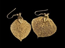 24K Gold Baby Aspen Leaf Wire