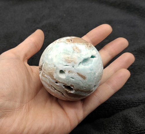 Hemimorphite sphere pale - hemimorphite, blue