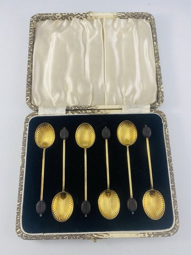 Sterling silver gilt set - sterling,