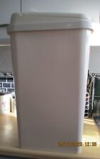 WILKINSONS - 45L TOUCH CATCH RELEASE MECHANISM CREAM KITCHEN BIN 