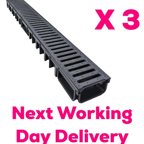 Shallow drainage channel 1m - 3,