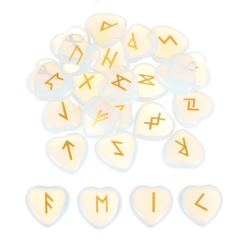 25pcs white opalite - 25pcs,