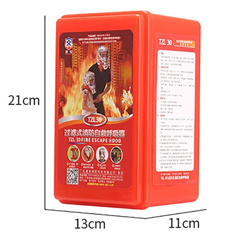 Emergency escape hood oxygen