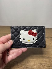 Swarovski crystal leather card holder hello kitty genuine