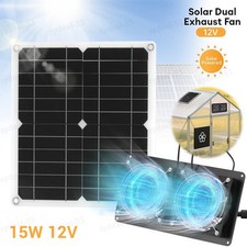 Solar Powered Dual Exhaust Fan