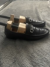 Gucci   Mens Black Leather Horsebit Loafers Shoe Uk 7, made In Italy