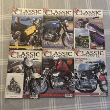 6 X The Classic Bike Guide Motorcycle Magazines Jan - Jun 2001 - Vintage Bundle