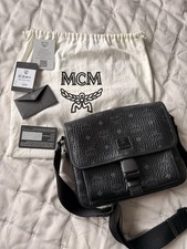 Black MCM Messenger Bag