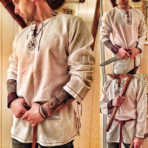 Medieval men retro linen - medieval,