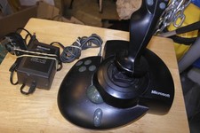 Microsoft Sidewinder Force Feedback Pro Flight Joystick TESTED+psu