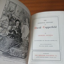DAVID COPPERFIELD BY CHARLES DICKENS C1900 DELUXE LEATHER BINDING, TALWIN MORRIS