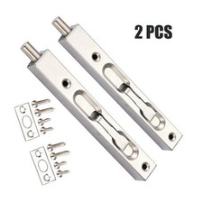 2x Door Flush Bolt Concealed