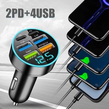 66W USB PD Type C Car Interior Accessories Phone Charger Fast Charging Car Parts