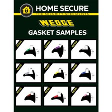 Wedge Gasket - Rubber Door And Window Wedge Seal Black uPVC Gasket Sample Pack