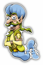 Genie Smile Cartoon Car Bumper