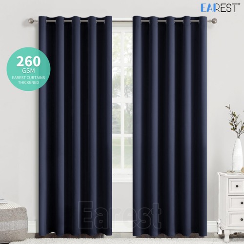 Pair blackout curtains eyelet - blackout,