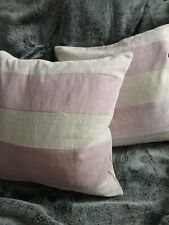NEXT COTTON VELOUR STRIPE CUSHION COVER, SQUARE, 50×50 CM, NEW, RRP £22.99