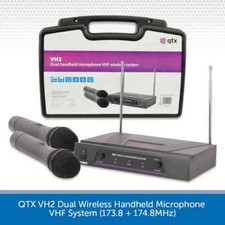 QTX Dual Wireless Microphones
