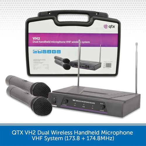 Qtx dual wireless microphones - dual,