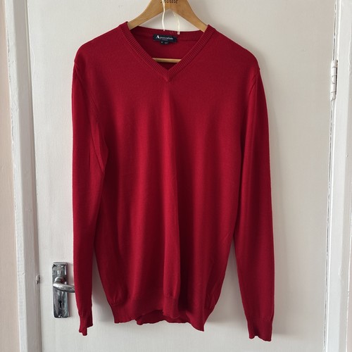 Aquascutum red neck knit - aquascutum,