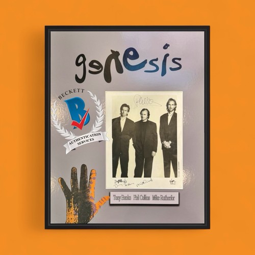 Genesis group signed photo - genesis,