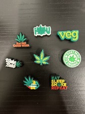 8pcs Weed Shoe Charms For Croc