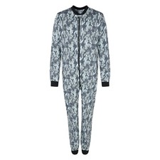 Boys 1Onesie Grey Army