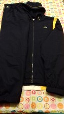Mens Lacoste Tracksuit Full Zip Hoodie/Bottoms Size FR 6 UK XL  - VGC