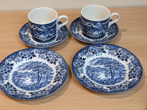 Pair vintage churchill blue - of,