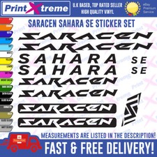 SARACEN SAHARA Vinyl Decals, Stickers, Mountain Bike Cycling Bmx, HIGH QUALITY