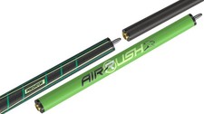 New Predator Air RUSH NEON GREEN Jump Cue - Sport Wrap 3 Piece Jump Cue