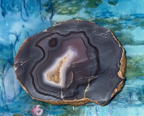 Swazi agate slab polished - agate,
