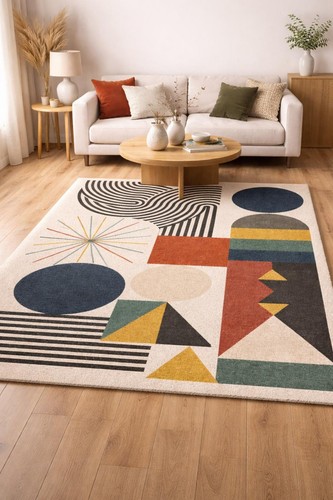 Hand tufted modern - tufted, geometric